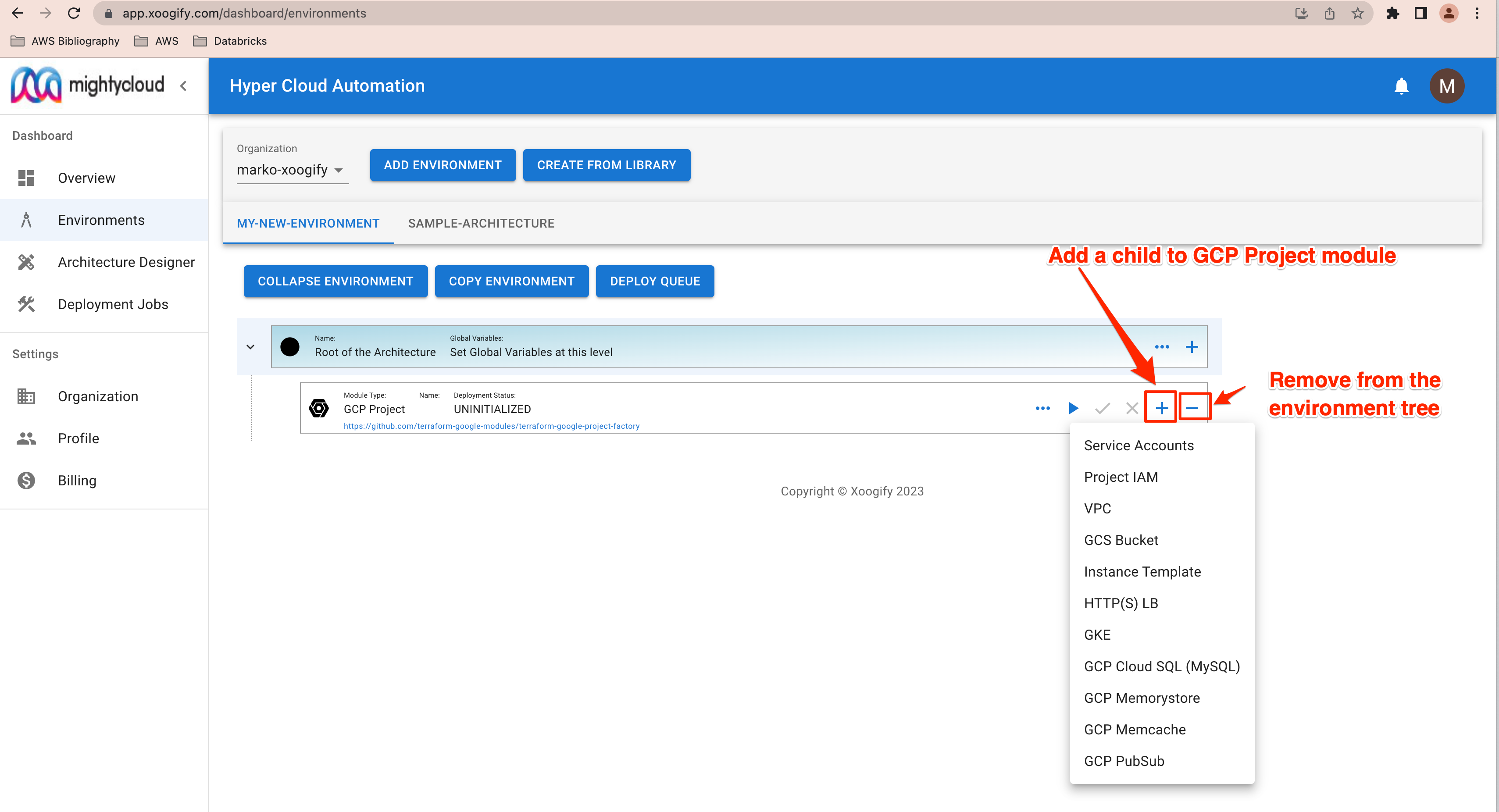 add remove from the tree